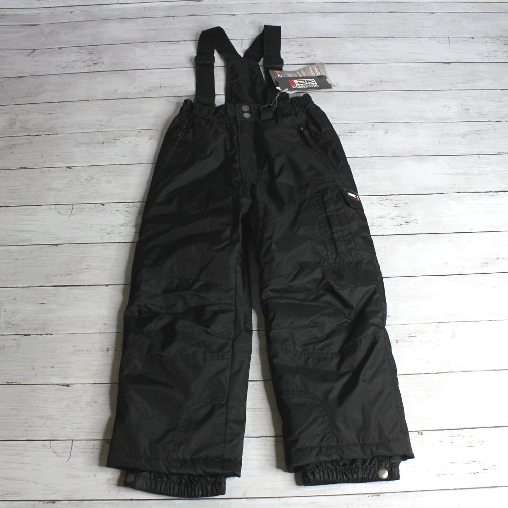 Weatherproof Boy's Black Snow Ski Pants Size 5 6 Winter Insulated